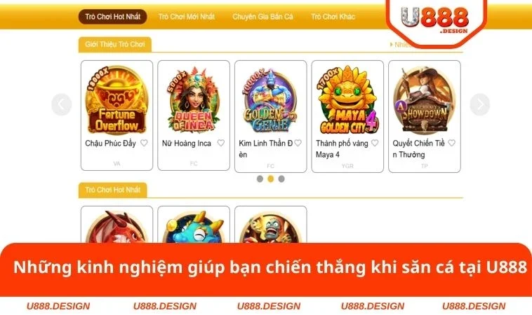 Những kinh nghiệm giúp bạn chiến thắng khi săn cá tại U888