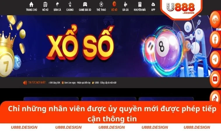 Chỉ những nhân viên được ủy quyền mới được phép tiếp cận thông tin