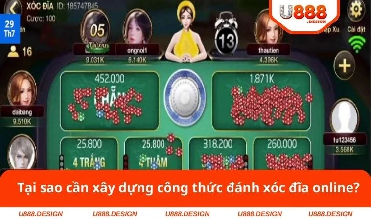 Công Thức Đánh Xóc Đĩa Online - Kinh Nghiệm Thắng Tại U888 1 Tại sao cần xây dựng công thức đánh xóc đĩa online?