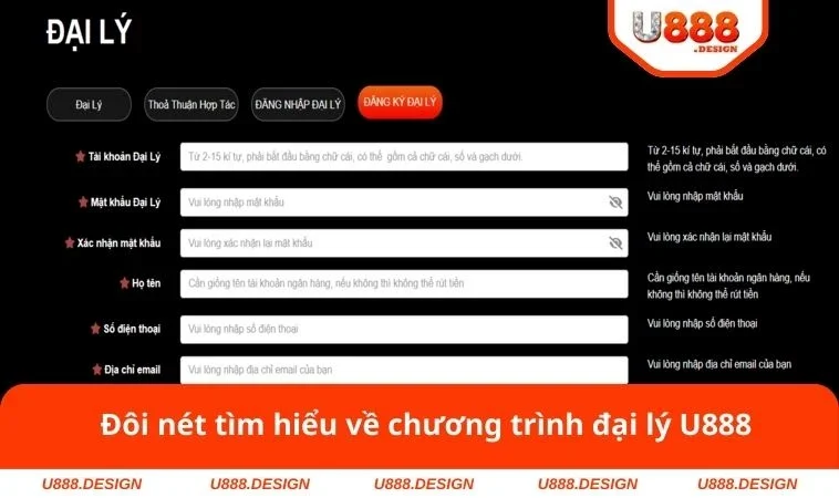 Đại Lý U888 1 Đôi nét tìm hiểu về chương trình đại lý U888