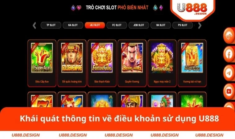 Điều Khoản Sử Dụng U888 1 Khái quát thông tin về điều khoản sử dụng U888