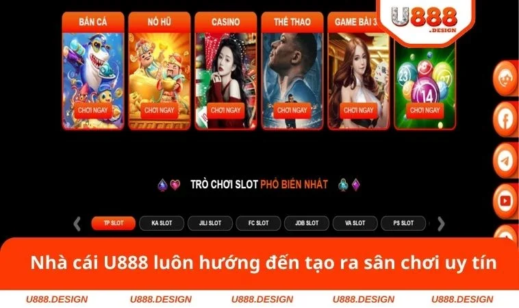 Giới Thiệu U888 1 Nhà cái U888 luôn hướng đến tạo ra sân chơi uy tín
