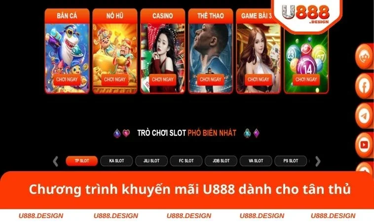 Khuyến Mãi U888 2 Chương trình khuyến mãi U888 dành cho tân thủ