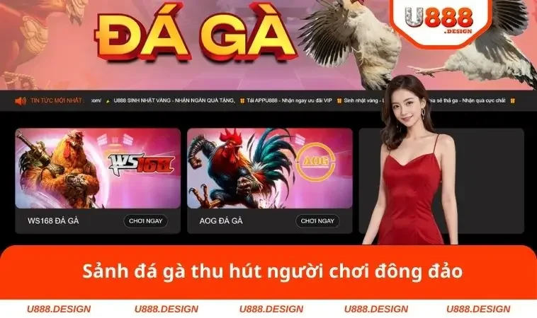 Home 33 Sảnh đá gà thu hút người chơi đông đảo