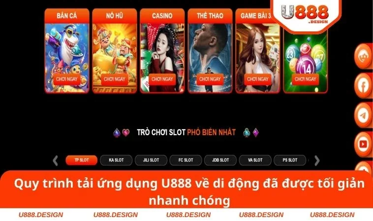 Tải App U888 3 Quy trình tải ứng dụng U888 về di động đã được tối giản nhanh chóng