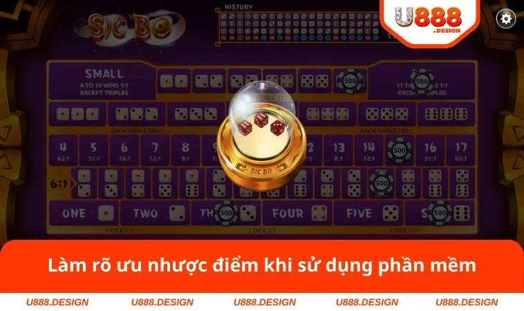 Tool Hack Tài Xỉu Miễn Phí - Thông Tin Chuẩn Từ U888 2 Làm rõ ưu nhược điểm khi sử dụng phần mềm
