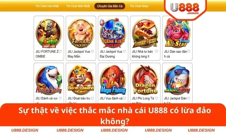 Nhà Cái U888 Có Lừa Đảo Không? Giải Đáp Chi Tiết Nhất 1 Sự thật về việc thắc mắc nhà cái U888 có lừa đảo không?
